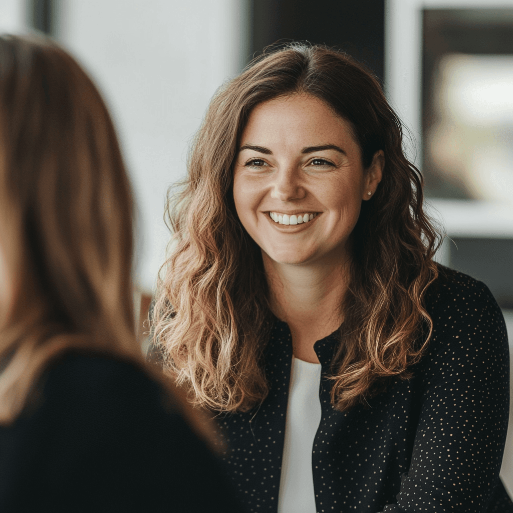 Professional coach working with a client