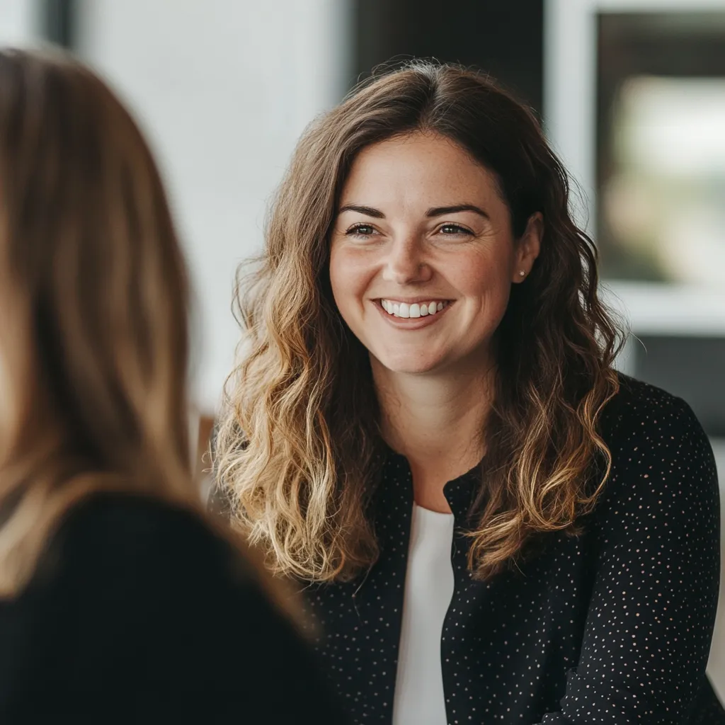 Professional coach working with a client